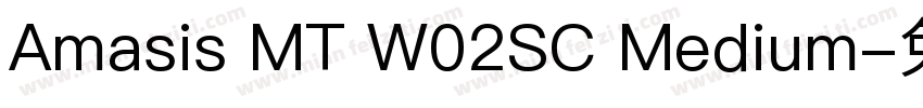 Amasis MT W02SC Medium字体转换